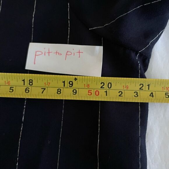 Rails Lydia Panama Stripe Navy Dress Size Medium - Picture 11 of 12